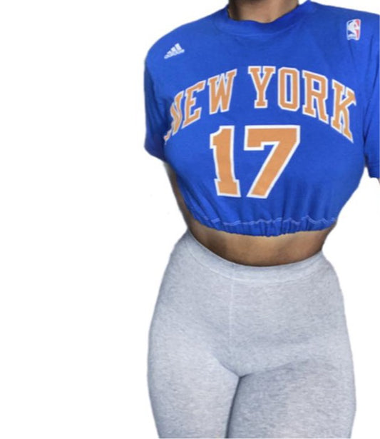 ADIDAS New York Knicks Reworked Crop Top