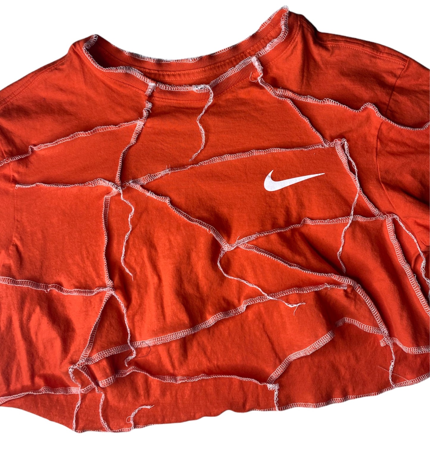 NIKE Contrast Stitch Reworked Crop Top