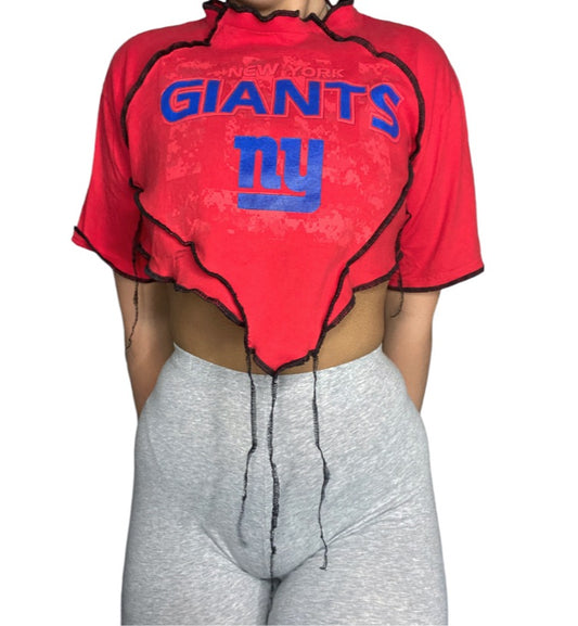 New York Giants Reworked Crop Top