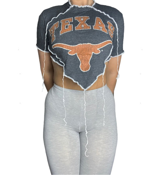 Texas Longhorns Reworked Crop Top