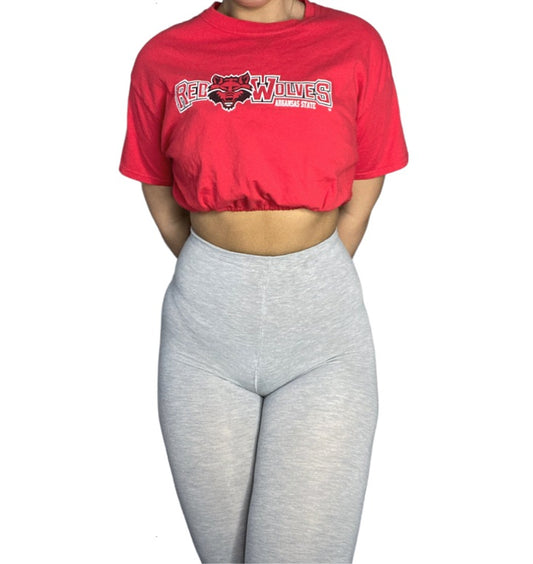 Arkansas State Reworked Crop Top