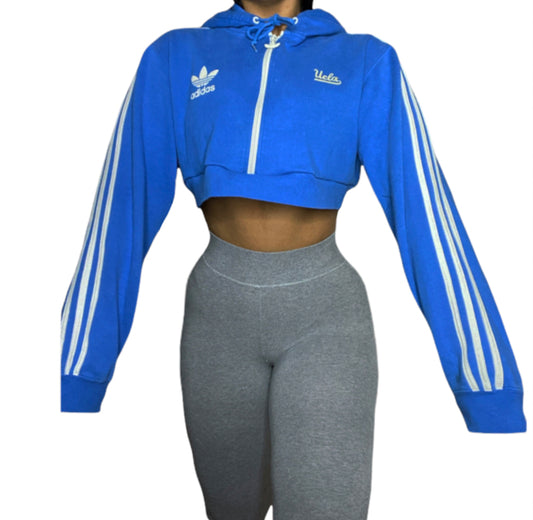 ADIDAS X UCLA Originals Reworked Crop Zip Up