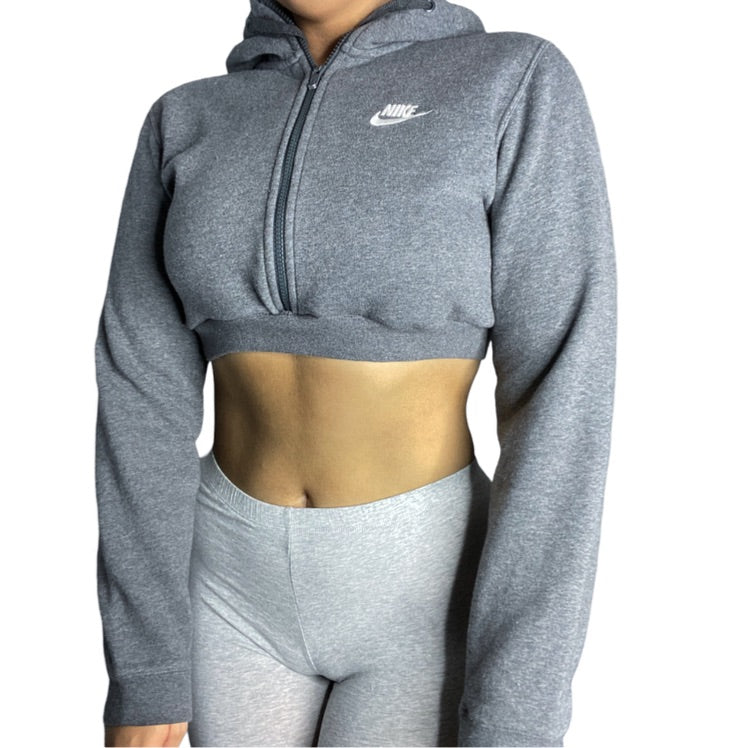 Nike Reworked Crop Zip zip Hoodie