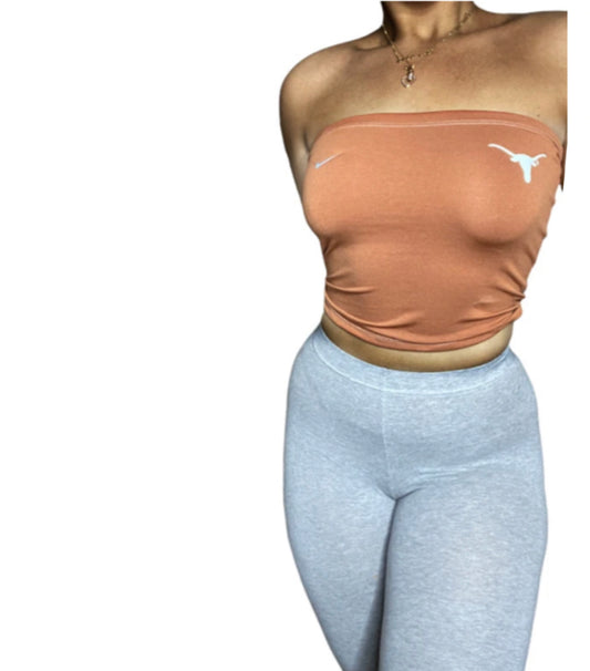 NIKE Texas Longhorns Reworked Crop Tube Top