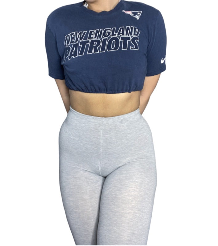 New England Patriots Reworked Crop Top