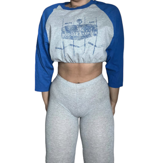 La Dodgers Reworked Crop Top