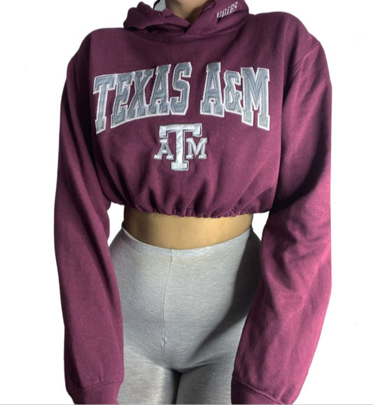 Texas A&M University Reworked Crop Hoodie