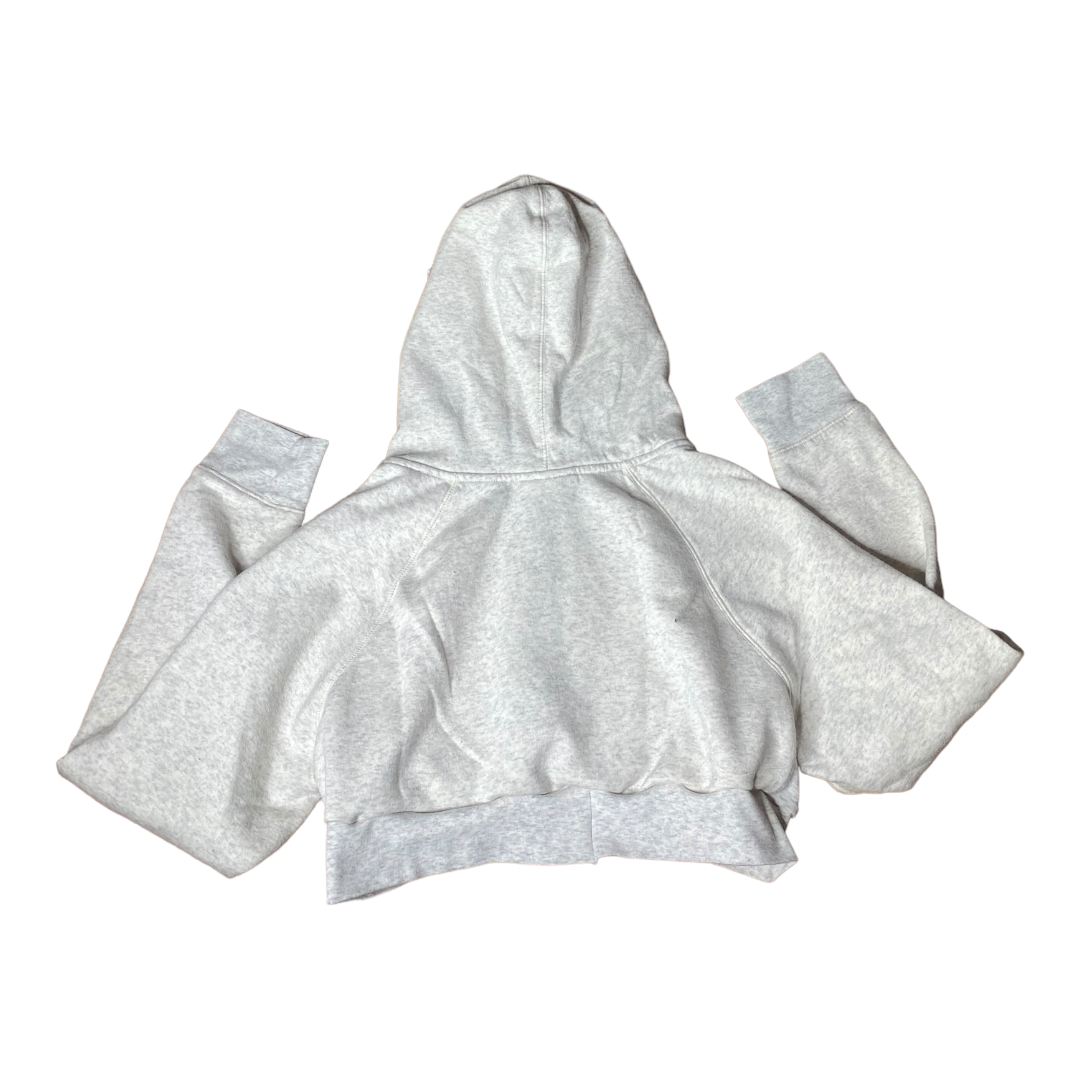 Boston University Reworked Crop Zip Up Hoodie