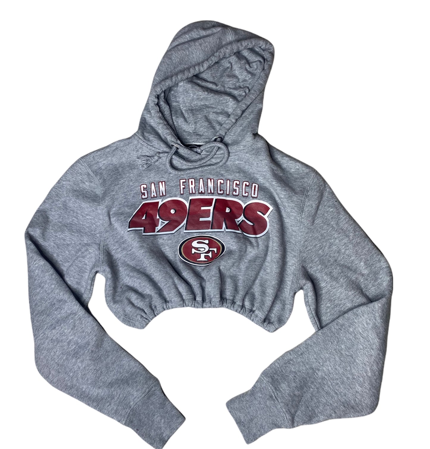 San Francisco 49ers Reworked Crop Hoodie