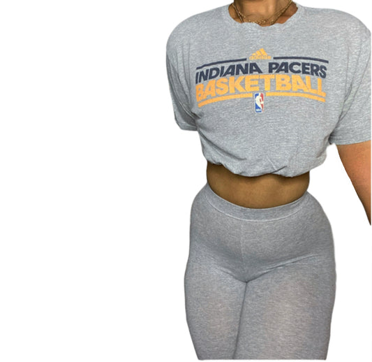 ADIDAS Indiana Pacers Basketball Reworked Crop Top