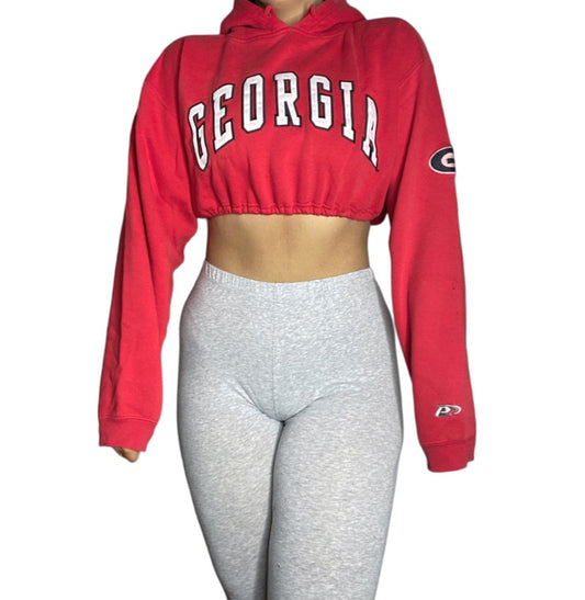 University of Georgia Reworked Crop Hoodie