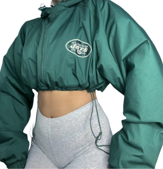 New York Jets Reworked Drawstring Waist Jacket