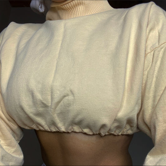 Vintage Yellow Reworked Turtleneck