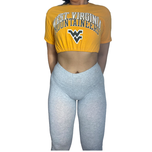 West Virginia University Reworked Crop Top