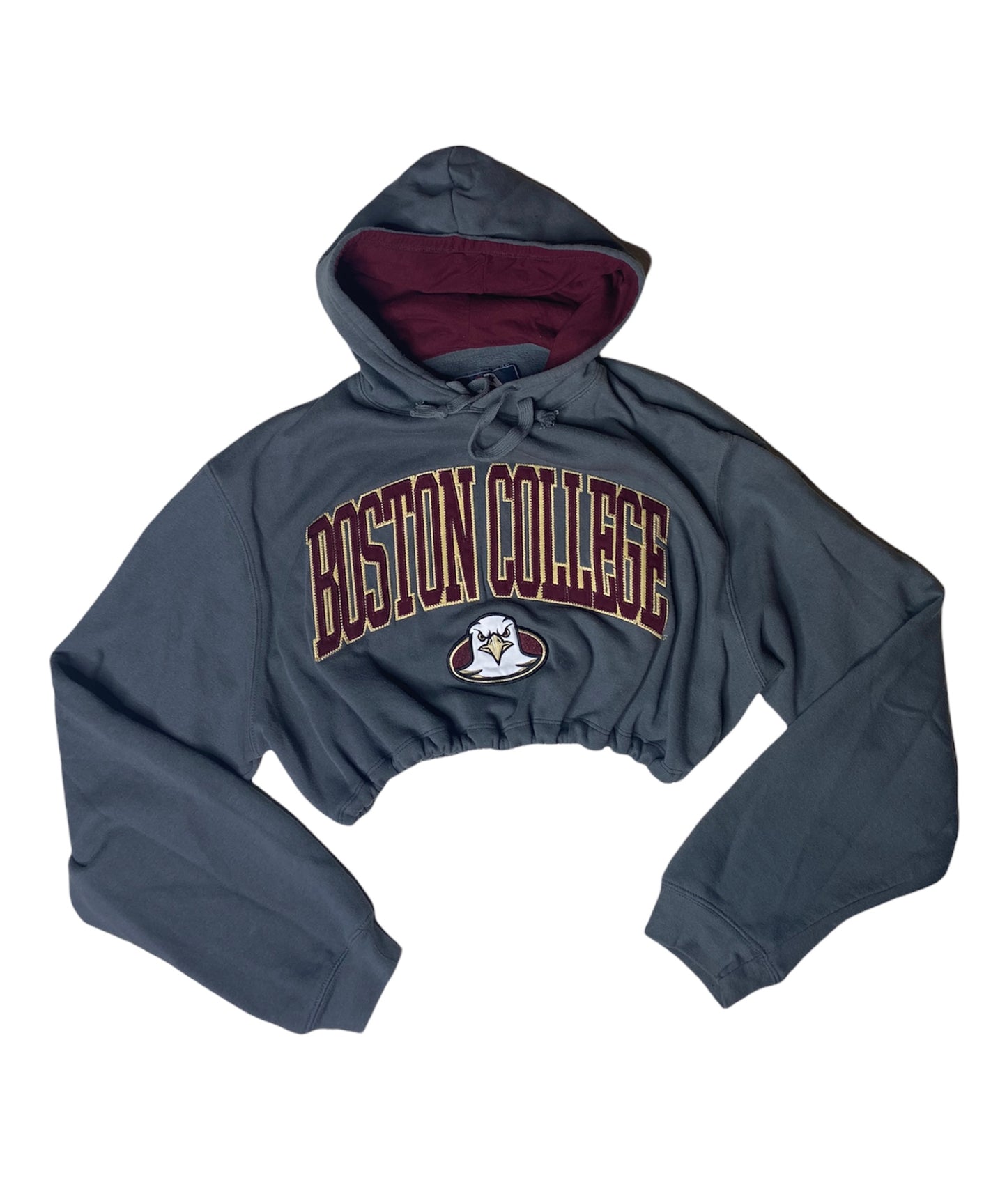 Boston College Eagles Reworked Crop Hoodie