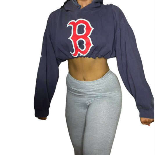 Boston Red Sox Reworked Crop Hoodie