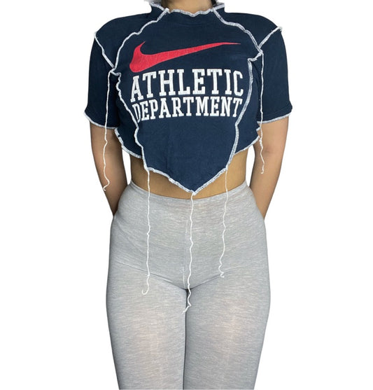 Nike “Athletic Department Contrast Stitch Crop Top