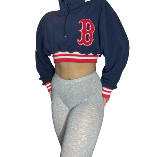 Boston Red Sox Reworked Crop Pullover