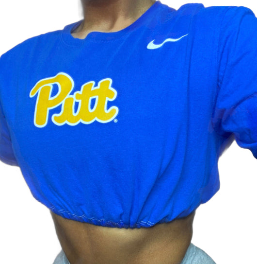 NIKE The University of Pittsburg Reworked Crop Top