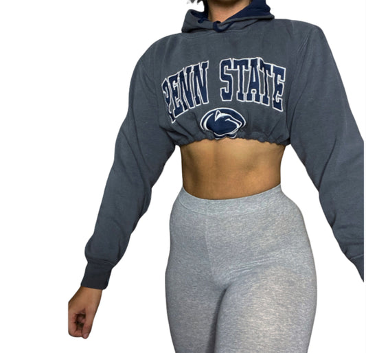 Penn State Reworked Crop Hoodie