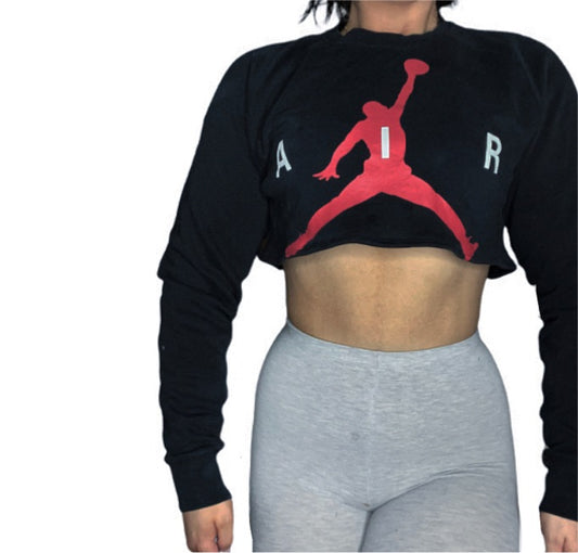 Jordans Reworked Crop Crewneck