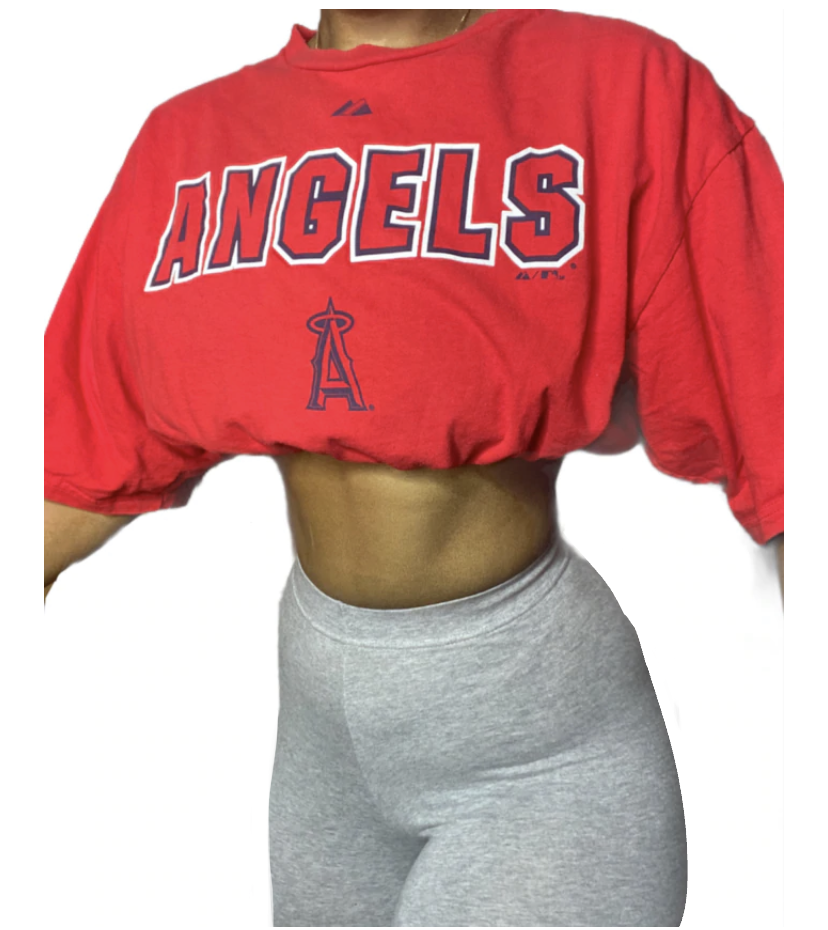 ANGELS | Los Angelos Angels Baseball Reworked Crop Top