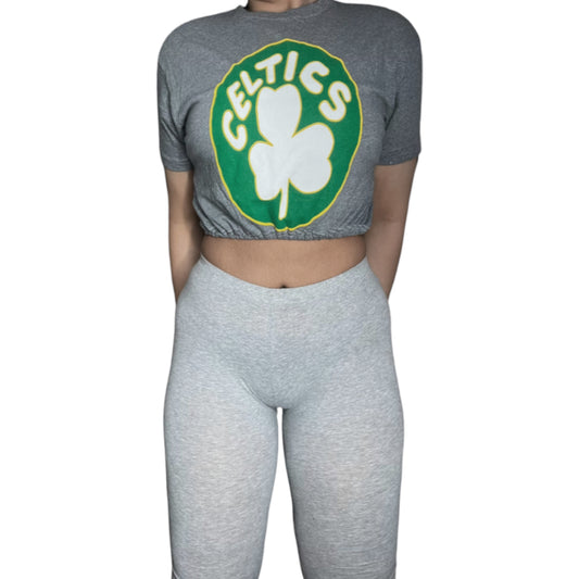 Boston Celtics Reworked Crop Top