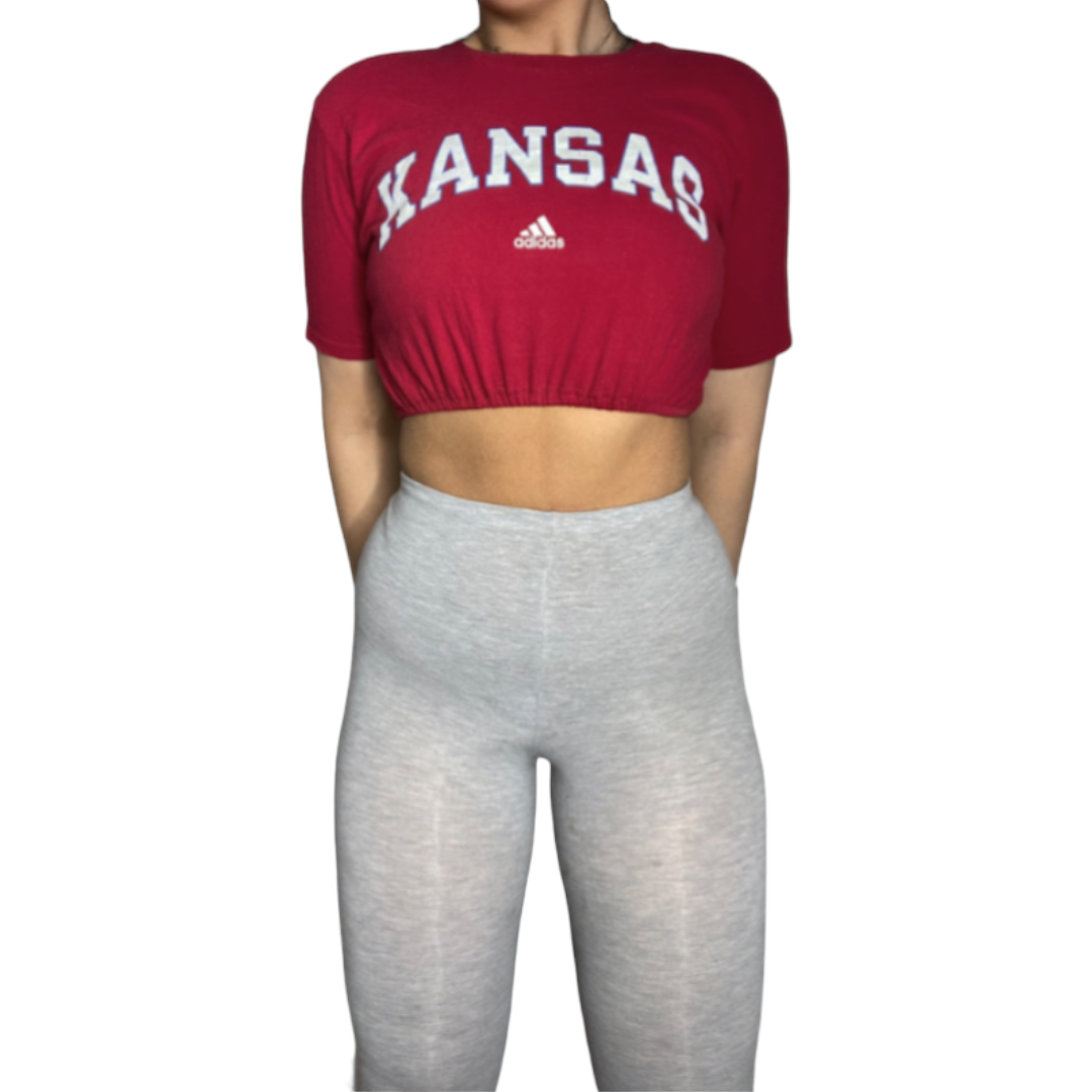 University of Kansas Reworked Crop Top