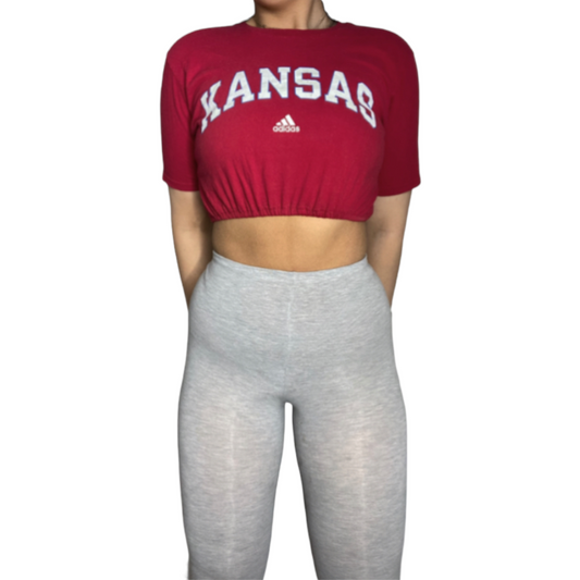 University of Kansas Reworked Crop Top