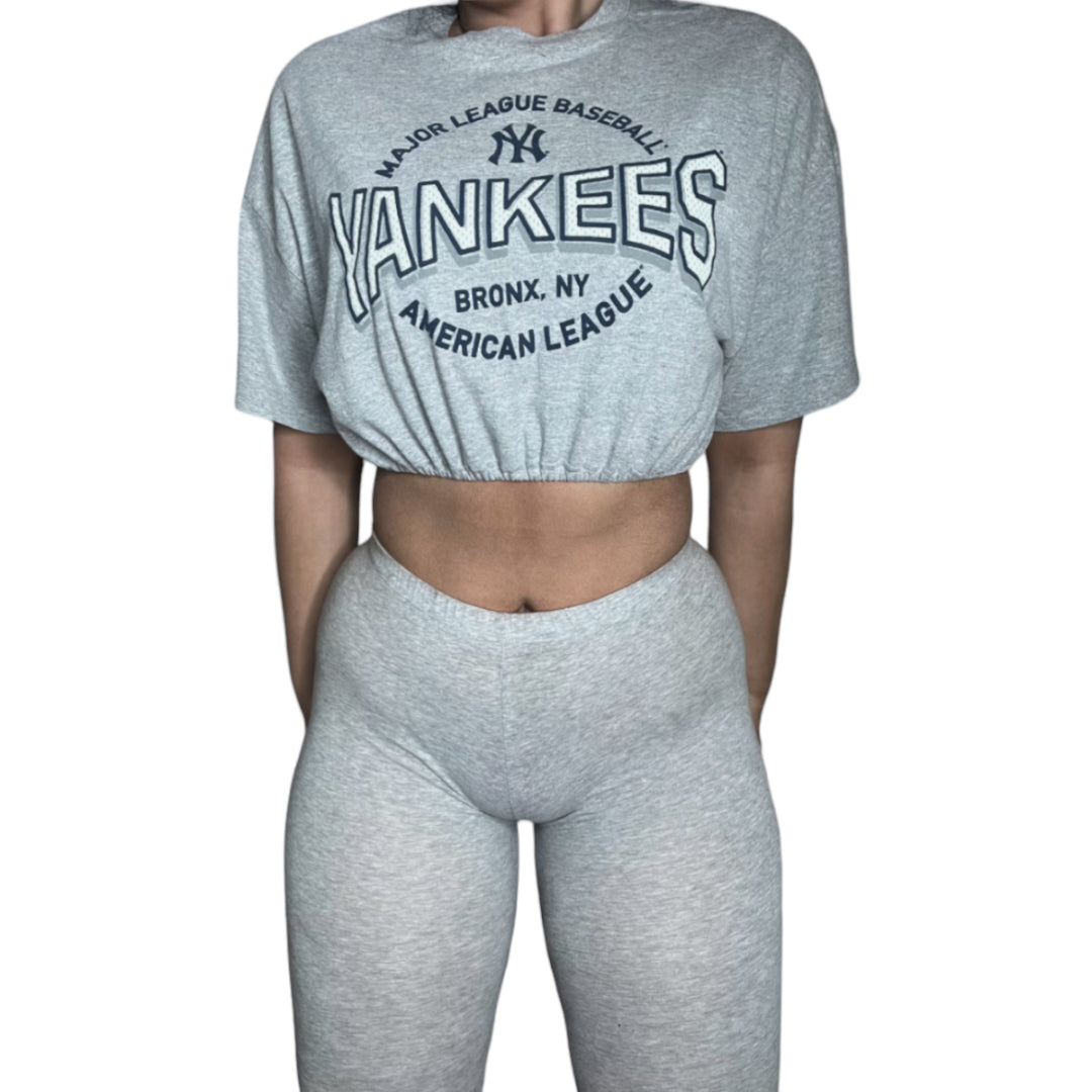 New York Yankees Reworked Crop Top