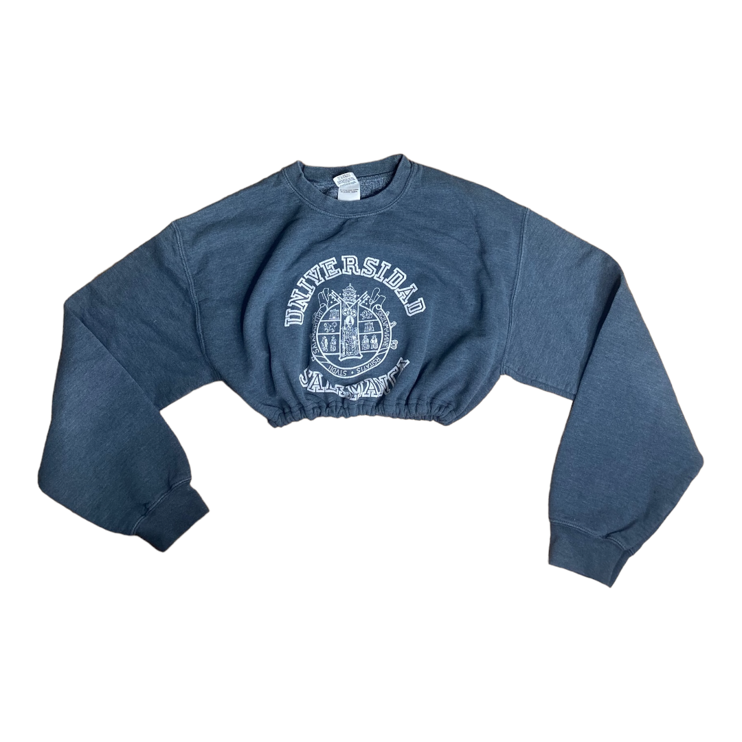 Universidad de Salamanca Reworked Crop Crewneck