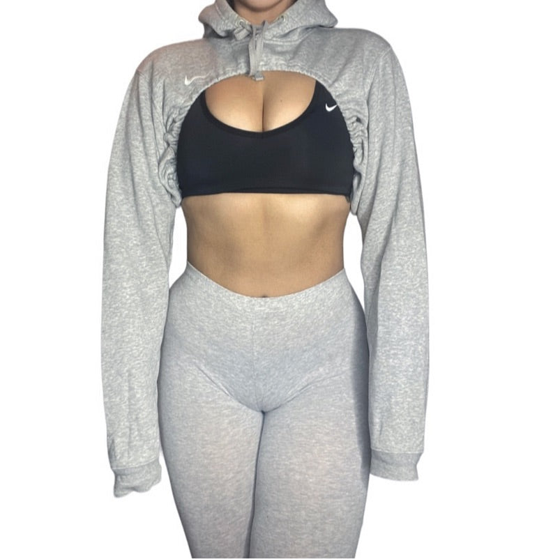 Nike Reworked Crop Hoodie Shrug