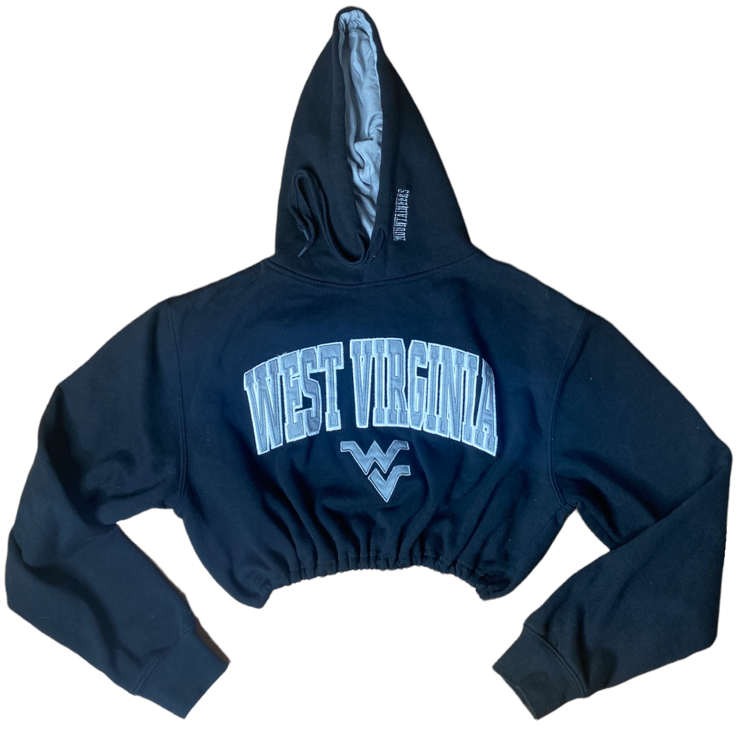 West Virginia University Reworked Crop Hoodie