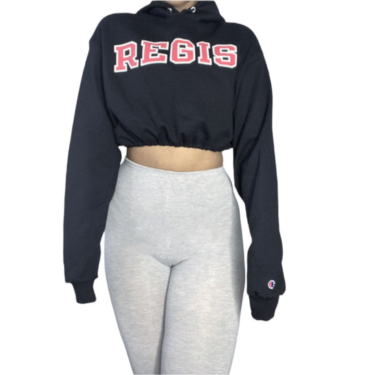 Regis College Reworked Crop Hoodie