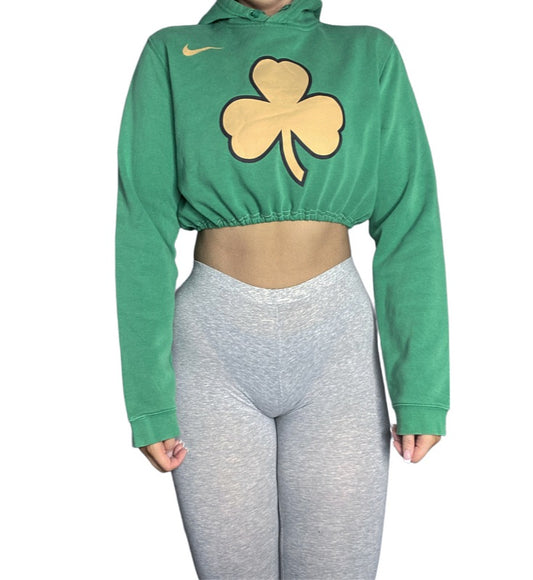 Boston Celtics Reworked Crop Hoodie