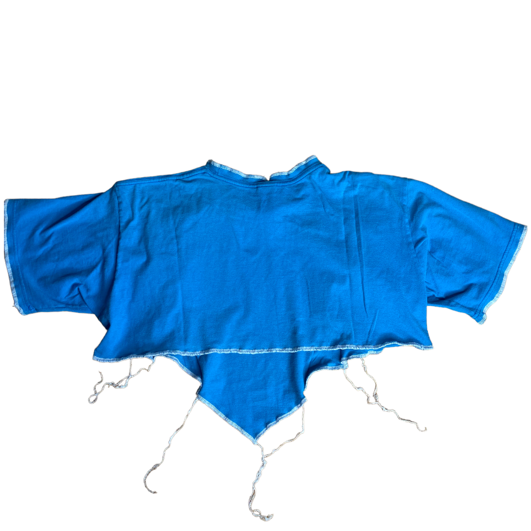 North Face Reworked Contrast Stitch Crop Top