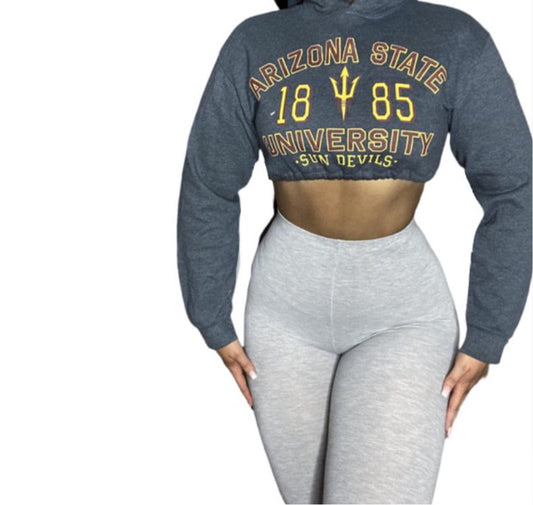 Arizona State Sun Devils Reworked Crop Hoodie