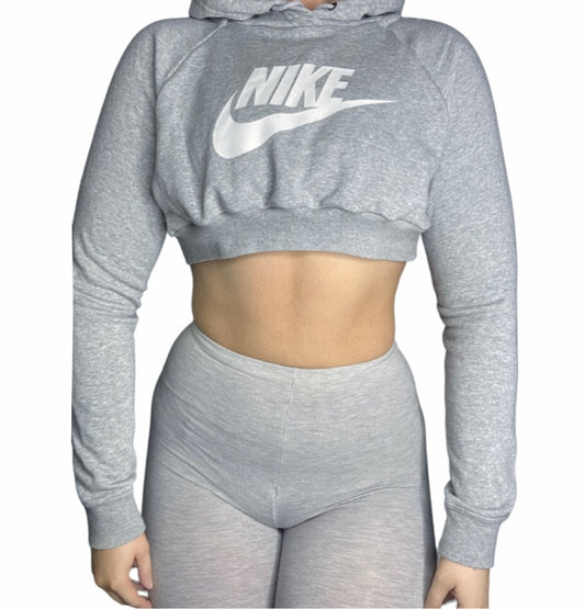 Nike Reworked Crop Hoodie Sweatshirt