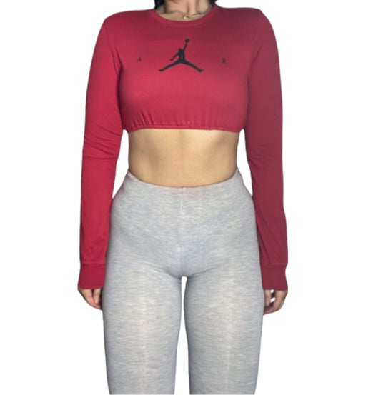 Jordans Reworked Long sleeve Crop Top