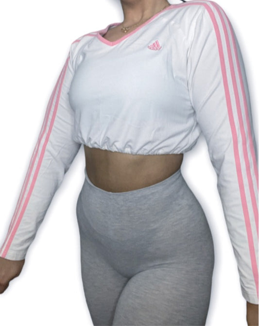 Adidas Reworked Three Stripe Crop Longsleeve