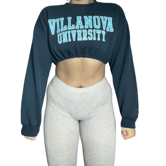 Villanova Reworked Crop Crewneck Sweatshirt