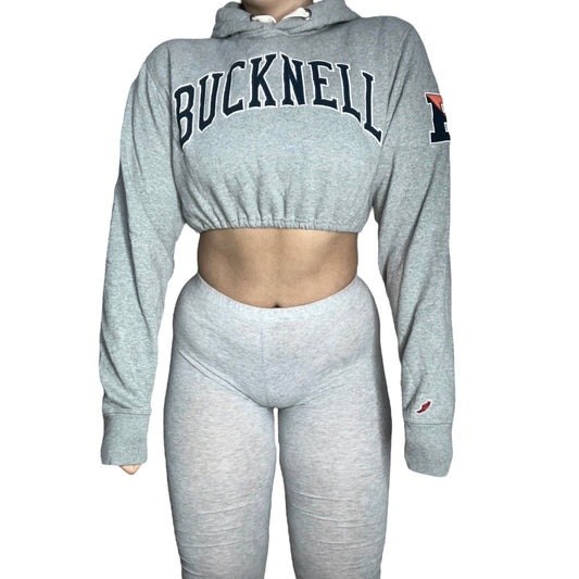 Bucknell Reworked Crop Hoodie