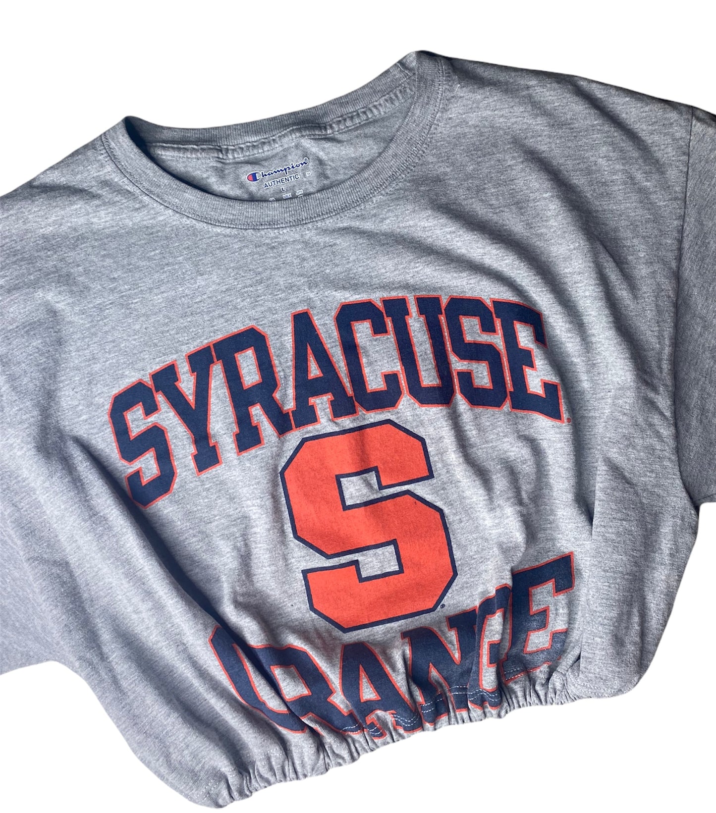 Syracuse Orange Reworked Crop Top