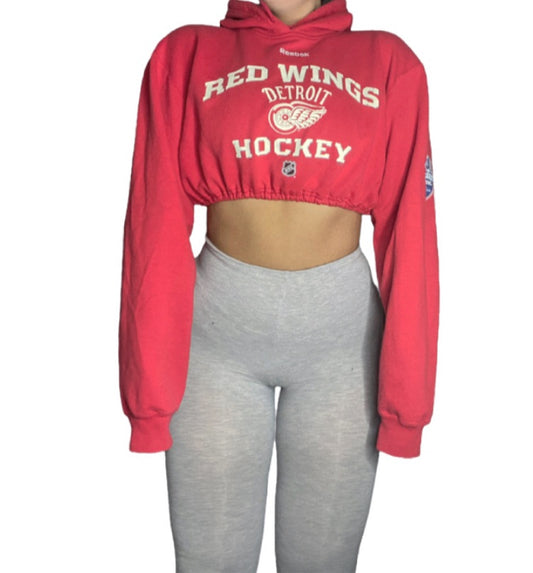 Detroit Red Wings Reworked Crop Hoodie