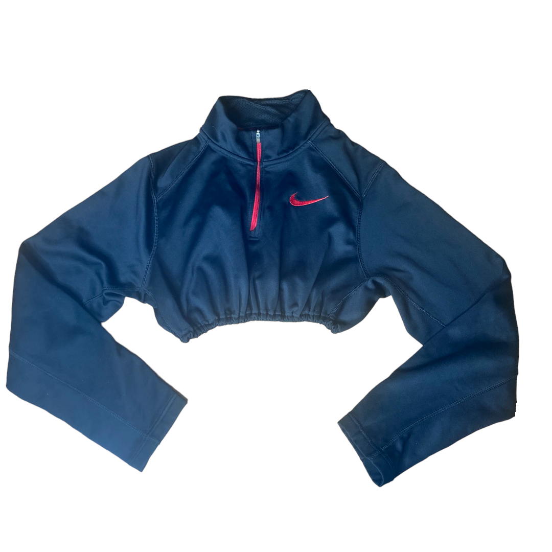 Nike Reworked Crop Quarter Zip Up