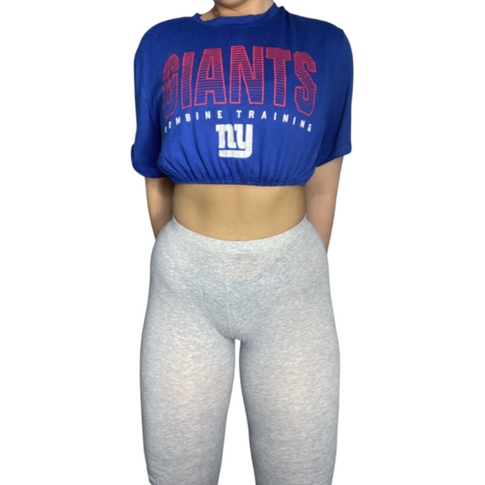 New York Giants Reworked Crop Top