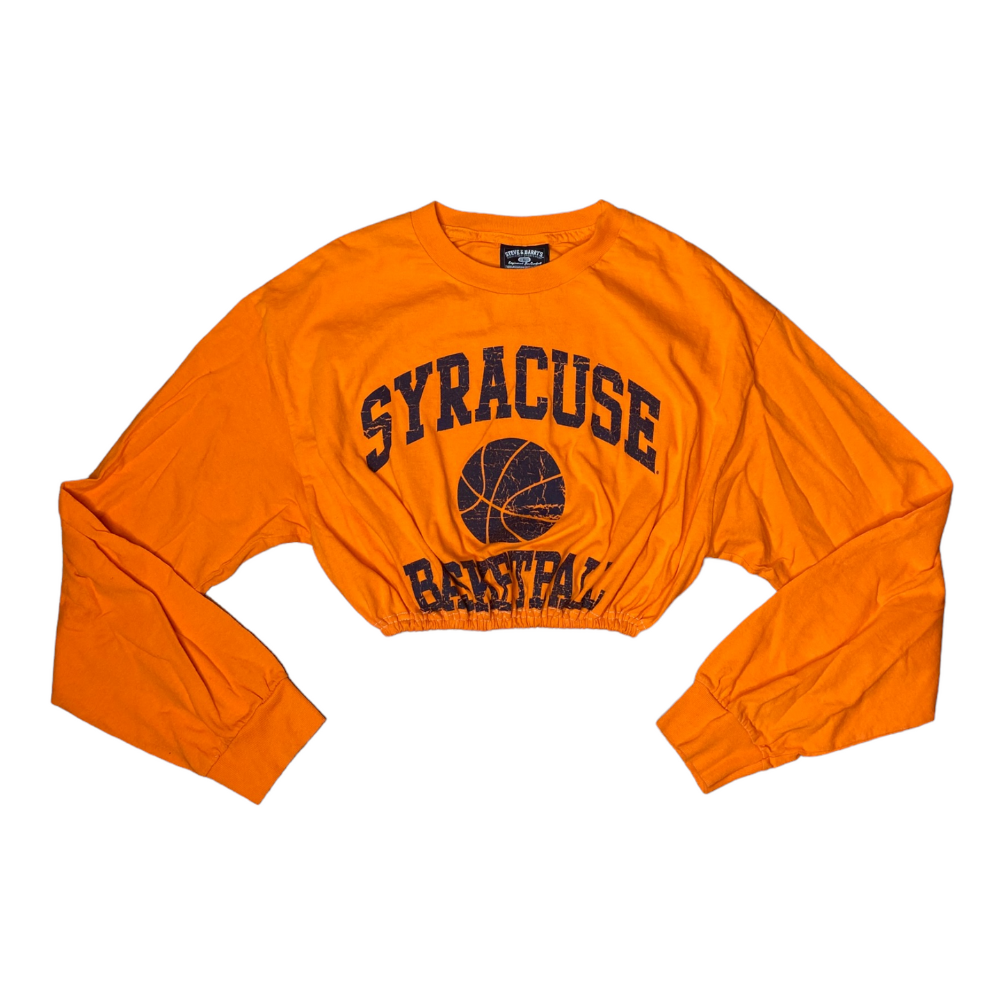 Syracuse University Reworked Longsleeve Crop Top