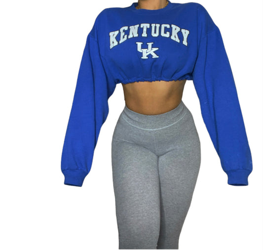 University of Kentucky Reworked Crop Sweatshirt