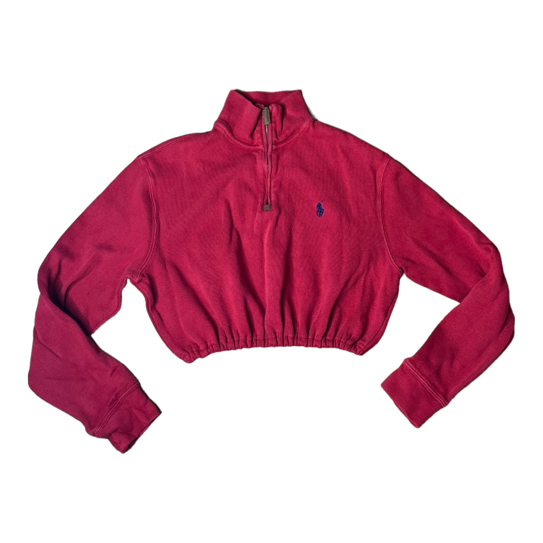 Ralph Lauren Polo Reworked Crop Quarter Zip