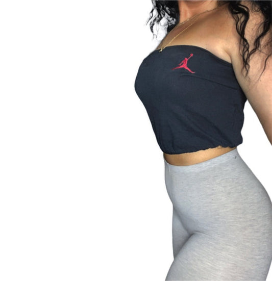 Jordans Reworked Crop Tube Top